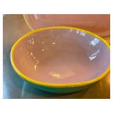 K - Samoll Signed Ceramic Platter & Bowl Set