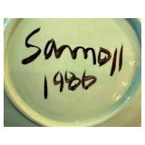 K - Samoll Signed Ceramic Platter & Bowl Set