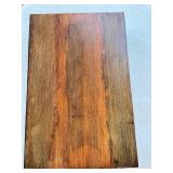 K - Decorative Tray - Wood Frame with Gold Floral Tulip Interior