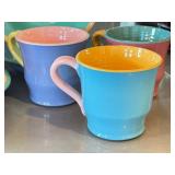 KP - Artisan Ceramic Dishware Set - 6 Soup Bowls, 3 Cereal Bowls, 8 Mugs, Signed Samoll