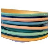 KP - Artisan Ceramic Dishware Set - 6 Soup Bowls, 3 Cereal Bowls, 8 Mugs, Signed Samoll