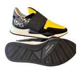 CL - Givenchy Paris Two-Tone Elastic Runner Sneakers - Yellow/Black, US 7.5
