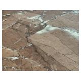 DR - Custom Dining Table 72-Inch Siena Marble - Mirrored Apron & Claw Feet