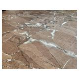 DR - Custom Dining Table 72-Inch Siena Marble - Mirrored Apron & Claw Feet