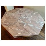 DR - Custom Dining Table 72-Inch Siena Marble - Mirrored Apron & Claw Feet