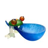 CB - Borowski Glasstudio Hopper Frog Bowl - Hand-Blown Polish Art Glass
