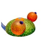 CB - Borowski Glasstudio Hopper Frog Bowl - Hand-Blown Polish Art Glass