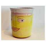 K2 - Amy Sabrina 1994 Hand-Painted Face Ceramic Vase