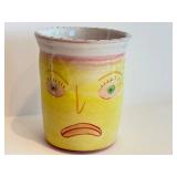 K2 - Amy Sabrina 1994 Hand-Painted Face Ceramic Vase