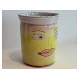 K2 - Amy Sabrina 1994 Hand-Painted Face Ceramic Vase