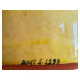 K2 - Amy Sabrina 1994 Hand-Painted Face Ceramic Vase