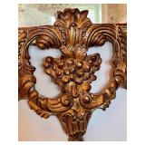 Antique Etruscan Gold Finish Wall Mirror