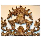 Antique Etruscan Gold Finish Wall Mirror