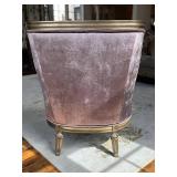 LR - Marge Carlson Emperador Chair - Lilac Velvet, Custom Upholstery