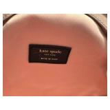 Kate Spade New York Feather Handbag - Black Feathers, Pink Interior, Dust Bag Included