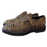 CL - Giuseppe Zanotti Design Glitter Loafers - Black & Gold Glitter - Made in Italy - Size 37.5