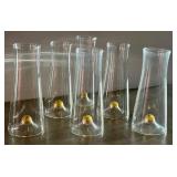 CD - Abigails Golden Globe Champagne Flutes - 6-Piece Set