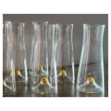 CD - Abigails Golden Globe Champagne Flutes - 6-Piece Set