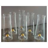 CD - Abigails Golden Globe Champagne Flutes - 6-Piece Set