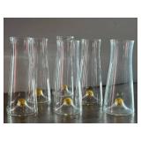 CD - Abigails Golden Globe Champagne Flutes - 6-Piece Set