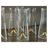 CD - Abigails Golden Globe Champagne Flutes - 6-Piece Set