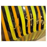 K - Jeff Holmwood Vortex Hand-Blown Glass Sculpture - 13-Inch Tall, Multicolor Spiral