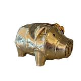 CL - Tory Burch Metallic Pig Crossbody Bag - Gold Tone Leather Strap