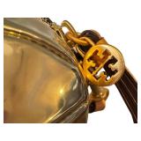 CL - Tory Burch Metallic Pig Crossbody Bag - Gold Tone Leather Strap
