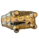 CL - Tory Burch Metallic Pig Crossbody Bag - Gold Tone Leather Strap