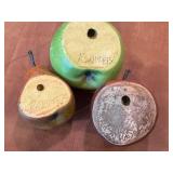 R. Skipper Hand-Carved Fruit Trio - Green Apple, Pear & Red Apple (3 pcs)