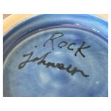 K1 - Rock Johnsen Artisan Bowl, Turquoise Drip with Skull Accents