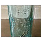 K6 - Vintage Spa Bottling Co St Paul MN Aqua Bottle & Brewery Bottling Works St Paul MN Aqua Bottle (Pair)