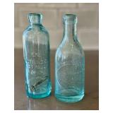 K6 - Vintage Spa Bottling Co St Paul MN Aqua Bottle & Brewery Bottling Works St Paul MN Aqua Bottle (Pair)