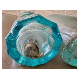 K6 - Vintage Spa Bottling Co St Paul MN Aqua Bottle & Brewery Bottling Works St Paul MN Aqua Bottle (Pair)