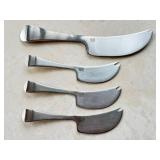K - Dansk Cheese Knives (Lot of 4)