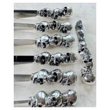 K - Boston Warehouse Skull-Handled Spreaders 8-Pack Stainless Steel