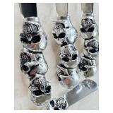 K - Boston Warehouse Skull-Handled Spreaders 8-Pack Stainless Steel