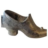 CF - Victorian Antique Pewter Shoe Shaped Ice Cream Mold