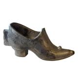 CF - Victorian Antique Pewter Shoe Shaped Ice Cream Mold