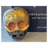 O - Skulls: Portraits of the Dead - Paul Gambino Hardcover; Doomed Skull Shot Glass; Decorative Skull Ornament