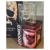 O - Skulls: Portraits of the Dead - Paul Gambino Hardcover; Doomed Skull Shot Glass; Decorative Skull Ornament