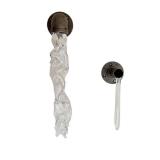 Dante Germain Indispensable II & Leaky Pipe XI - Hand Blown Glass Sculptures with Iron Mounts