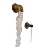 Dante Germain Indispensable II & Leaky Pipe XI - Hand Blown Glass Sculptures with Iron Mounts