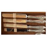 MB - Vintage Lunt Mount Vernon Sterling Silver Flatware Set - 70-Piece in Wood Case