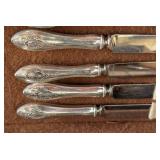 MB - Vintage Lunt Mount Vernon Sterling Silver Flatware Set - 70-Piece in Wood Case
