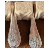 MB - Vintage Lunt Mount Vernon Sterling Silver Flatware Set - 70-Piece in Wood Case