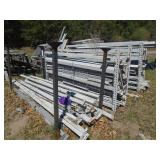 Pallet of cross braces. As shown. Newer condition. Tear drop design.