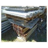 2 pallets of misc. gridwork & braces. As shown.
