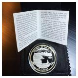 Very Rare & Spectacular Alaskan Mint 2003 24 Karat Gold Enhanced 1oz .999 Silver Round, Never Released to Public