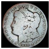 1890 CC Morgan Silver Dollar Slot Filler, polished
